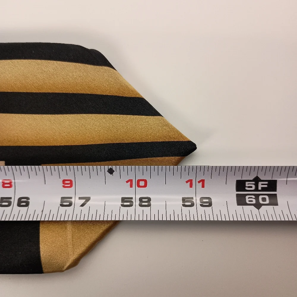 Stafford Gold And Black‎ 100% Silk Men's Tie